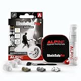 Alpine MusicSafe Pro Gehörschutz Ohrstöpsel für Musiker - Werte dein Musikerlebnis auf ohne Hörschäden zu riskieren - Drei austauschbare Filterstufen - Hypoallergenes & Wiederverwendbar - Transparent