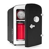 Citybee Mini Kühlschrank Fridge 4L - Kühlschränke klein 12V 230V Läuft Leise Geeignet für Getränke Kosmetik Essen - Minikühlschrank ideal für Auto Zimmer Camping Wohnmobil Büro und Reisen (Schwarz)