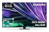 Samsung Neo QLED 4K QN85D UHD Fernseher 65 Zoll (163 cm), NQ 4K AI Gen2 Prozessor, HDR Mini LED TV, AI Upscaling, Smart TV, Dolby Atmos Sound, Gaming Hub, Motion Xcelerator 120Hz, Knox Security [2024]