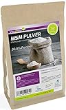 Vita2You MSM Pulver 1000g - (Methylsulfonylmethan) 99,9% Reinheit - Meshfaktor 40-80 - 1kg Organischer Schwefel - Premium Qualität