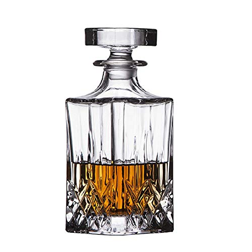 Weindekanter aus Glas Restaurant Whiskey Dekanter Set für Likör Scotch Bourbon oder Wein leicht zu reinigen (Farbe: Photo Colors, Größe: 750 ml)