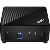 MSI Cubi 5 12M-022BDE Barebone Mini-PC, Intel Core i3-1215U, bis zu 64GB RAM, 1x M.2-SSD und 1 x 2.5”-SSD/HDD, Thunderbolt 4, WiFi 6E, Bluetooth 5.3, schwarz