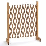 Probache IDMARKET Barriere, ausziehbar, Holz, Gitter