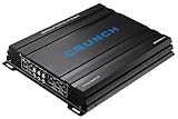 Crunch GPX-1000.4 4-Kanal Auto-Verstärker – Class A/B Endstufe mit 4x125W RMS @2 Ohm, 2x250W gebrückt @4 Ohm – Bass Boost, HPF/LPF Filter, Cinch, 12V Car Hifi Amplifier
