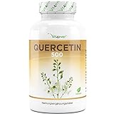 Quercetin - 500 mg - 120 Kapseln - 4 Monatsvorrat - Laborgeprüft - Natürlich aus japanischem Schnurbaum-Blütenextrakt - Hochdosiert- Vegan - Premium Qualität