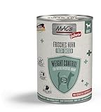MACs Dog Vetcare Weight Control Huhn 6 x 400g | Moderater Fettgehalt | Mageres, frisches Hühnerfleisch | Kalorienarmes Diätfutter mit gleichbleibender Nährstoffqualität