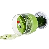 HUATEEN Spiralschneider Gemüse, 4 in 1 Hand Gemüseschneider, Spaghetti Gemüsehobel, Gemüsenudeln Spiralschneider für Karotte, Gurke, Kartoffel, Kürbis, Zucchini, Zwiebel