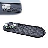 Guidelinel Multifunktions-Antirutschmatte fürs Auto, 2025 Neue Multifunktions-Universal-Armaturenbrettmatte fürs Armaturenbrett, mit temporärer Parknummer für das Armaturenbrett (Gray-Silver)