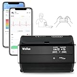Wellue BP2 Connect Blutdruckmessgerät Oberarm mit EKG und AI-Analysebericht,Mittelwert von 3 Messungen, Bluetooth & WiFi Verbindung, Pulsmesser, APP Unbegrenzte Datenverwaltung (Android&iOS)