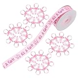 BESPORTBLE 100 Stück Teiliges Mini aus Leichtem Acryl mit Pinkem Satinband Shower Party Deko für Mädchen Shower Party Supplies Pacifier Game Zubehör