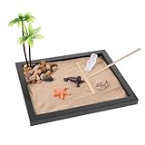 TOYANDONA 1 Satz raumdeko Handgemachte Dekoration Zen-Garten-Sandstrand Mini-Palmen Sandkastenset für den Garten Zen-Gartensand Sandtischkunst artware dekor Sandbox-Figurenmodell Kies