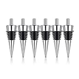 Gosera 6 StüCk Flaschenverschluss Aus Metall, Leer, Zinklegierung, Weinflaschenverschluss-Set, Wiederverwendbar, Weinretter, Korken, Flaschenverschluss-Set