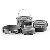 Naturehike Camping Topfset Geschirr Kochgeschirr Set Kochtopf für 4-7 Personen Zum Camping Outdoor Wandern Picknick BBQ (4-7 Personen)