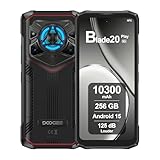 DOOGEE Blade20 Play 5G Outdoor Handy, 125dB, 10300mAh, 32GB+256GB, Display 6.6' HD+ 90Hz, 50MP Kamera, Octa-Core 6nm, Triplo Slot, NFC, Outdoor Smartphone Ohne Vertrag, Android 15, 2025, Rot