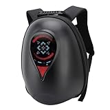 Motorrad -LED -Rucksack, Harte Schale USB -Anbieter Leuchtend Motorradbeutel Wassersicheres LED -Display Bildschirm DIY Motorrad Gepäck Laptop -Tasche für das Fahren von Camping