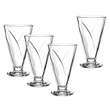 LEONARDO HOME CONO Schale • 4 Stück • Elegante Dessertschalen im konischen Design • Perfekt für Eis, Pudding, Früchte • Stilvoll servieren • Modern • Vielseitig nutzbar • Höhe 16 cm • klar • 057178