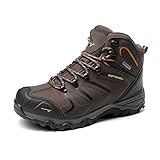 NORTIV 8 Herren Trekkingschuhe Wanderschuhe Outdoorschuhe Wanderstiefel Wasserdicht Hiking Boots Kletterschuhe Bergsteigen Klettern Wandern Schuhe BRAUN/SCHWARZ/BRAUN 160448_M-E Größe 42 (EUR)