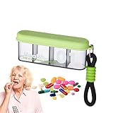 Pillendose Klein Für Unterwegs, Medikamentendispenser, Pillenbox Organizer, Medikamentenbox, Multifach Medikamentenbox Für Täglichen Gebrauch Arbeit Reisen Camping