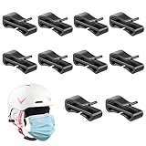 Maskenhalter Skihelm, Helm Maskenhalter 5 Paar, Schnelle Installation-Halterung um Masken am Helm zu befestigenUnisex Maskenhalter Skihelm Clip (5 Paar)