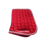 Dressur Sattelpad 65x50cm | Englisch Sattelpolster Baumwolle Doppelrollenkonstruktion Atmungsaktiv Langstreckenkomfort Druckentlastung Für Wettkämpfe Training wasserdichte Unterlage