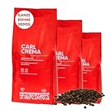 APOGEO CAFÉ Carl Crema - ganze Kaffeebohnen - 100% Arabica Kaffee - schonende Trommelröstung - säurearm, 3000g ganze Bohnen