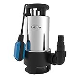 Güde 94639 Schmutzwassertauchpumpe GS 1103 PI (Eintauchtiefe bis 7 m, maximale Förderhöhe 8 m, 1100 W, 20000 l/h)