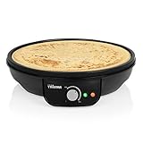 Tristar Crêpe Maker mit 30 cm Ø – antihaftbeschichtet, regelbare Heizstufe, für Pfannkuchen und Crêpes, 0,8 Meter Kabelzuleitung, 1000 Watt, BP-2637