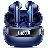 Bluetooth Kopfhörer, Kopfhörer Kabellos Bluetooth 5.4 Sport Tiefer Bass, 50 Std Spielzeit In Ear Kopfhörer mit ENC Lärmreduzierung Mik, Kabellose Kopfhörer mit LED-Anzeige,IP7 Wasserdicht Ohrhörer