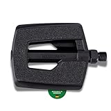 CONTEC Pedal Quick +, Rutschfestes Fahrradpedal mit Nylon-Körper, Griptape, Boron-Stahl-Achse & Reflektoren, 9/16' Gewinde, für City-Bikes, Trekkingräder & Urban-Einsatz, Paar