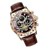 Uhren nach Männern, mechanische Uhr - Stilvolle automatische Uhren für Männer | Multifunktionales Modezubehör, wasserdichte mechanische Uhr für Geschäftstreffen