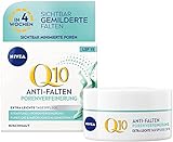 NIVEA Q10 Anti-Falten + Porenverfeinerung extra leichte Tagespflege (50 ml), straffende Tagescreme mit LSF 15, Gesichtspflege für Mischhaut mit Q10 und Algenextrakt