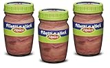 3x D'Amico Filetti di Alici Sardellenfilets in Sonnenblumenöl Sardellen 80g