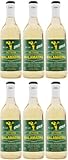 Retsina Malamatina 6x 0,5l Flasche | Geharzter Weißwein aus Griechenland | 10,5% Vol. | +20ml Jassas Olivenöl