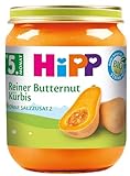 Hipp Bio Gemüse Reiner Butternut-Kürbis, 6er Pack (6 x 125 g)
