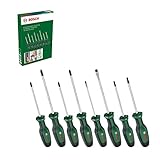 Bosch Home and Garden Bosch Schraubendreher-Set, 8-teilig (Hochwertiger Schraubenzieher- Satz für Heimwerker; erstklassiger S2-Stahl; Softgrip; magnetische Spitze)