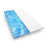 Mister Sandman Topper 140x200 cm – Gelschaum Matratzentopper & Matratzenauflage für alle Matratzen und Boxspringbetten – atmungsaktiv & kühlend – Höhe 5 cm