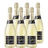 Freixenet Carta Nevada Dry (6 x 0,75l) - Spanischer Premium Schaumwein, Trocken, Traditionelle Flaschengärung, spritziger Geschmack, Optimal zu raffinierten Desserts, oder würzig-cremigen Käsesorten