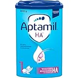 Aptamil HA 1 – Anfangsmilch von Geburt an, Mit DHA, Nur Laktose, Ohne Palmöl, Babynahrung, Milchpulver, 1x 800 g
