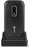 Doro 7030 - 4G Mobiltelefon im eleganten Klappdesign (3MP Kamera, 2,8 Zoll (7,11cm) Display, LTE, GPS, Bluetooth, WhatsApp, Facebook, WiFi) schwarz