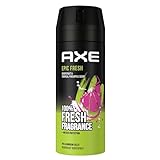 Axe Bodyspray Epic Fresh Deo ohne Aluminium sorgt 48 Stunden lang für effektiven Schutz vor Körpergeruch 150 ml
