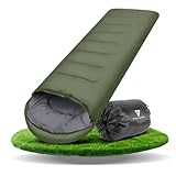 STAHLWERK Schlafsack SB-700 ST - Outdoorschlafsack bis -15°C, Füllung 330g/m2, Campingschlafsack, Mumienschlafsack, Reiseschlafsack, Sommer- und Winterschlafsack, Trekking