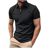 Poloshirt Herren Golf Polo Shirt Kurzarm Henley Shirt Mode Sportshirt Arbeitsshirt Loose Fit Baumwolle Tshirt Oberteile Bequemes Teenager Hemdkragen Lose Wandershirt Mode Tshirts Freizeithemd
