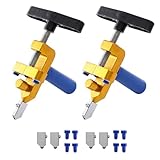 SENRISE 2-in-1-Glasfliesenschneider-Werkzeug-Set, manueller Fliesenschneider, Glasschneidewerkzeug, manueller Fliesenschneider, manuelle Fliesenschneider, Brechzange, manueller Fliesenschneider