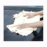 Autowaschmittel, Shammy Absorber, Fensterleder, Trockentuch, echtes Leder, super saugfähig, schnell trocknend, natürliches Fensterleder, Autowaschlappen (Größe: 30 x 40 cm, Farbe: 10 Stück) (10 Stück