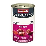 Animonda Grancarno Nassfutter Adult mit Herz Vögel, 400 g