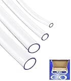 BBYPP Schlauch Transparent Sets, 2mm 3mm 4mm 5mm ID, 12m Länge, Flexibler Benzinschlauch Wasserschlauch Benzinschlauch für Heimreparatur Wasser Öl Transfer Aquarium