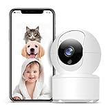 EBUYFIRE WLAN-Überwachungskamera für den Innenbereich, FHD 2K Babyphone mit Kamera mit Bewegungserkennung, Nachtsicht, Nachtsicht Zwei-Wege-Audio für Babys/Haustiere