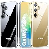 TORRAS für Samsung Galaxy S24 Hülle Anti-Vergilbung mit Militärniveau Sturzschutz mit Airbags Handyhülle Stoßfest Kratzfest Hülle S24 Case Diamant Serie - Durchsichtig