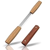 BeaverCraft DK2s Zugmesser mit Lederscheide, Holzbearbeitungswerkzeug, 10,9 cm, Zugmesser, Holzschnitzwerkzeuge, Holzzugmesser, Holzbearbeitung, Schnitzwerkzeuge