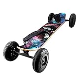 MountainBoard All Terrain Skateboard Kiteboard Cross Country Mountainboard Big Wheel Downhill Longboard All Terrain Longboard Kiteboard mit Bindungen für Cruising und Downhill